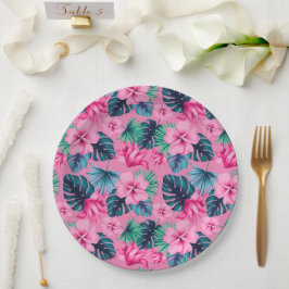 Hawaiianische Printwerbung Pappteller