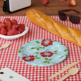 Hawaiianische Printwerbung Pappteller