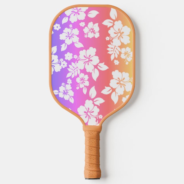 Hawaiianische Printwerbung Pickleball Schläger (Vorderseite)