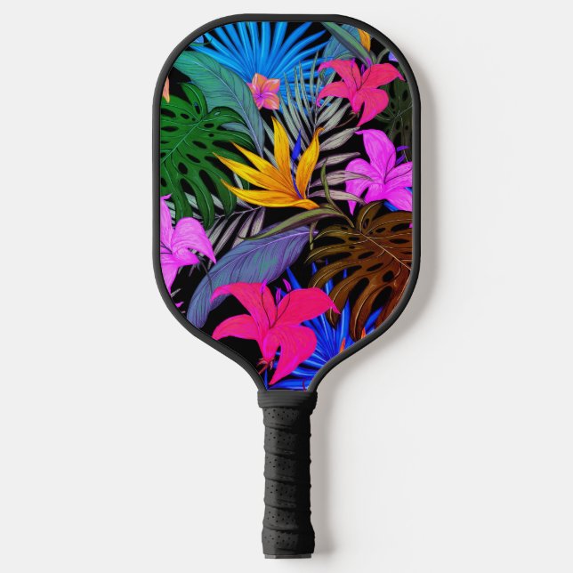 Hawaiianische Printwerbung Pickleball Schläger (Vorderseite)