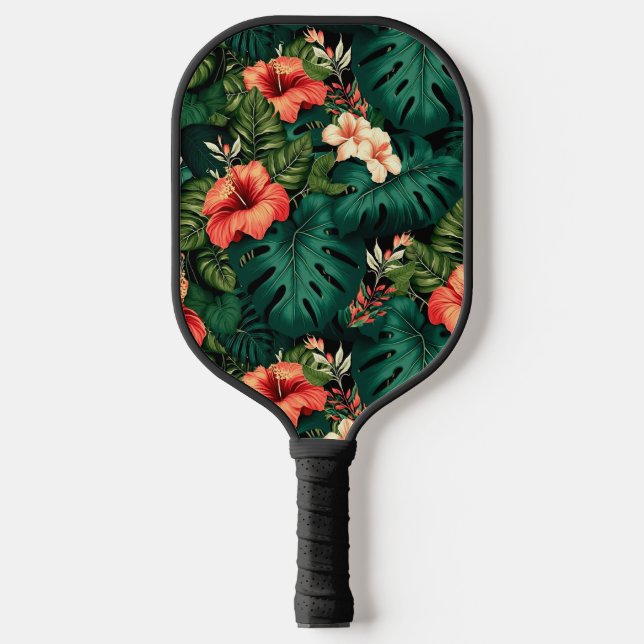 Hawaiianische Printwerbung Pickleball Schläger (Vorderseite)