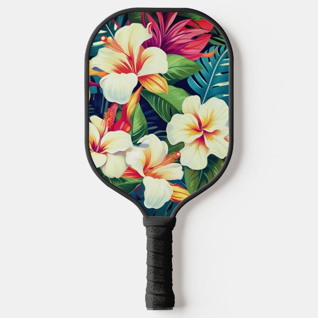 Hawaiianische Printwerbung Pickleball Schläger (Vorderseite)