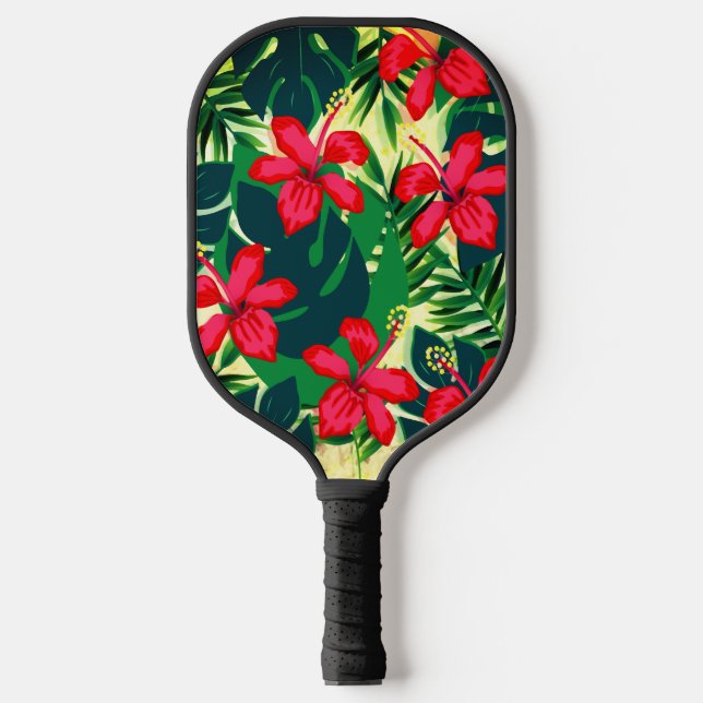Hawaiianische Printwerbung Pickleball Schläger (Vorderseite)