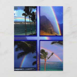Hawaiianische Regenbogen Postkarte