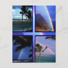 Hawaiianische Regenbogen Postkarte
