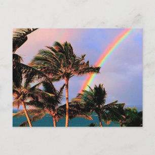 Hawaiianische Regenbogenszenen nach Karte