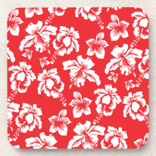 Hawaiianische Rote Blume Untersetzer