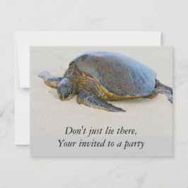 Hawaiianische Schildkröte Einladung