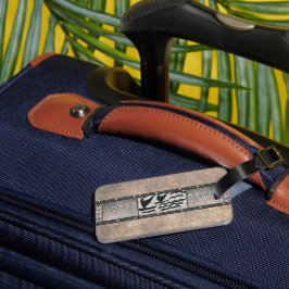 Hawaiianische Segelkanone und Petroglyphen Gepäckanhänger