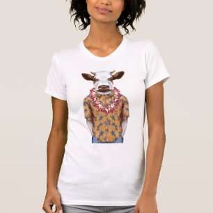 Hawaiianische Shirt-Kuh T-Shirt