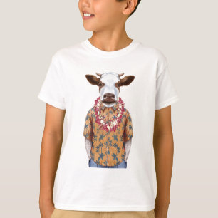 Hawaiianische Shirt-Kuh T-Shirt
