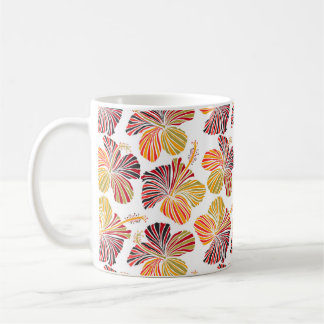 Hawaiianische Strahlung: Tropische Pflanze Eleganc Kaffeetasse
