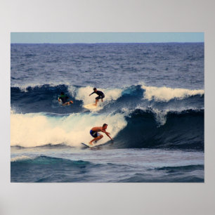 Hawaiianische Surfer drucken Poster
