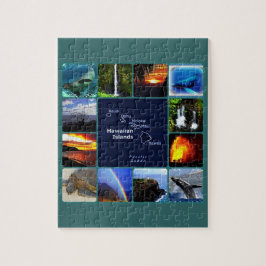 Hawaiianische Szenen-Collage