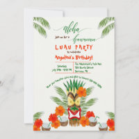 Hawaiianische Tiki-Luau-Party