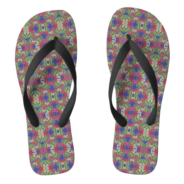 Hawaiianische Tropen Flip Flops (Fußbett)