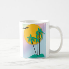 Hawaiianische Tropenkaffee-Tasse Kaffeetasse