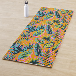 Hawaiianische tropische Blätter und Pflanze Druckm Yogamatte