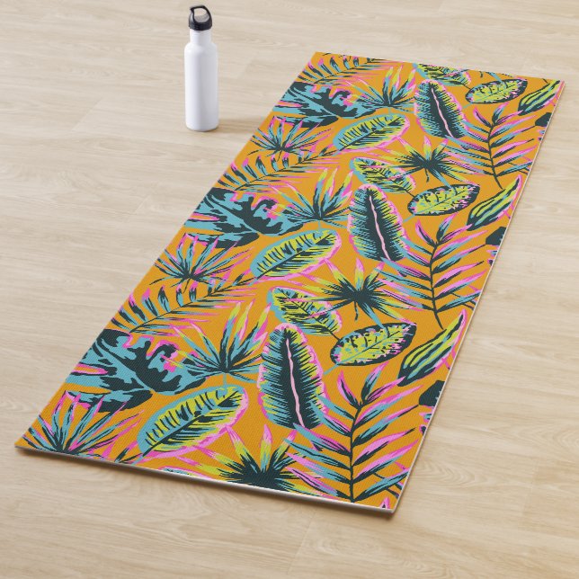 Hawaiianische tropische Blätter und Pflanze Druckm Yogamatte (Beispiel)