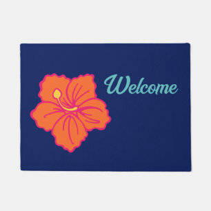 Hawaiianische tropische Blume Doormat Fußmatte