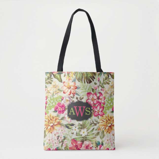 Hawaiianische tropische Blume Tasche (Vorderseite)