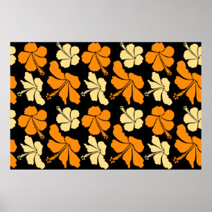 Hawaiianische tropische natürliche, blumengeschmüc poster
