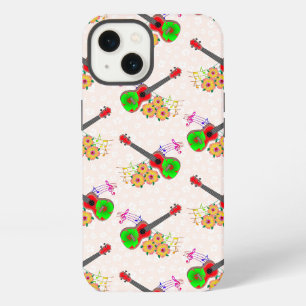 Hawaiianische Ukulele Hibiskus Blumen Floral iPhone Hülle