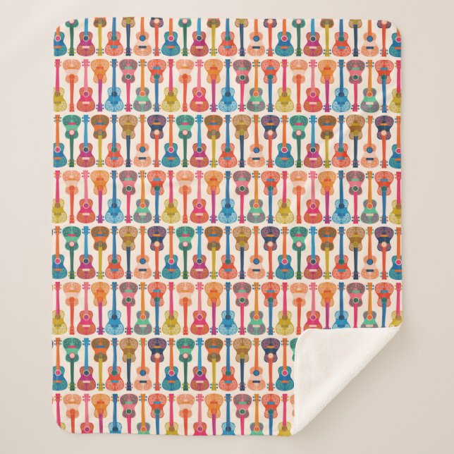 Hawaiianische Ukulele Sherpadecke (Vorderseite)