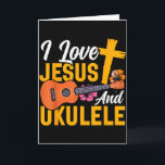 Hawaiianische Ukulele Uke Jesus Glaube Christlich  Karte<br><div class="desc">Hawaiianische Ukulele Uke Jesus Glaube Christlich Ich Liebe Jesus Und</div>