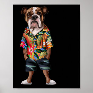 Hawaiianische und Shorts tragen 1 Poster