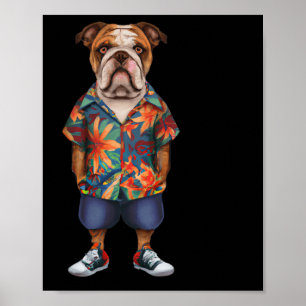 Hawaiianische und Shorts tragen Poster