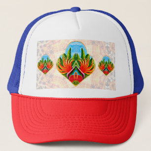 Hawaiianische Vögel des Paradieses Truckerkappe