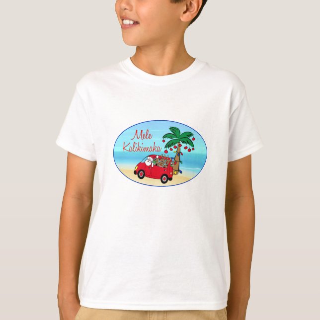 Hawaiianische Weihnachten T-Shirt (Vorderseite)