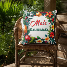 Hawaiianische Weihnachten - Tropischer Kranz Kissen