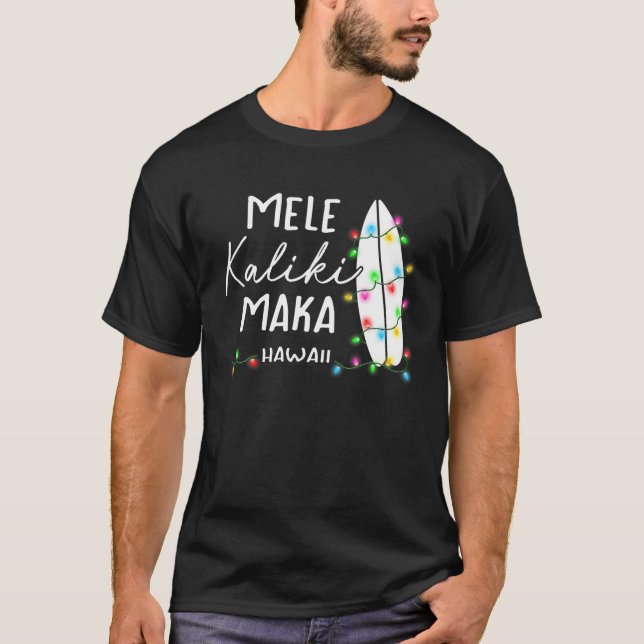 Hawaiianische Weihnachtsgeschenke Mele Kalikimaka  T-Shirt (Vorderseite)