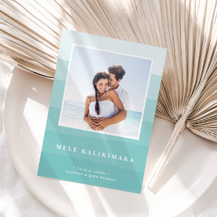 Hawaiianische Wünsche   FOTO Feiertagskarte