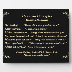 Hawaiianische Zitate Fotoplatte