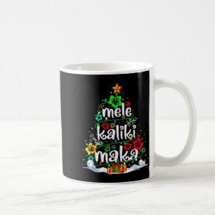 Hawaiianischer Blumen-Weihnachtsbaum Mele Kalikima Kaffeetasse