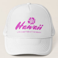 Hawaiianischer Blumenhut - Das Leben ist am Strand