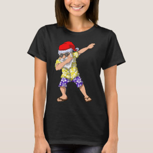 Hawaiianischer Dabbing Weihnachtsmann Christmas Im T-Shirt