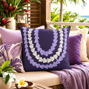 Hawaiianischer Druck Kronen-Blumen-Lei Kissen
