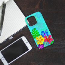 Hawaiianischer Hibiskus Aqua Blue Samsung S7