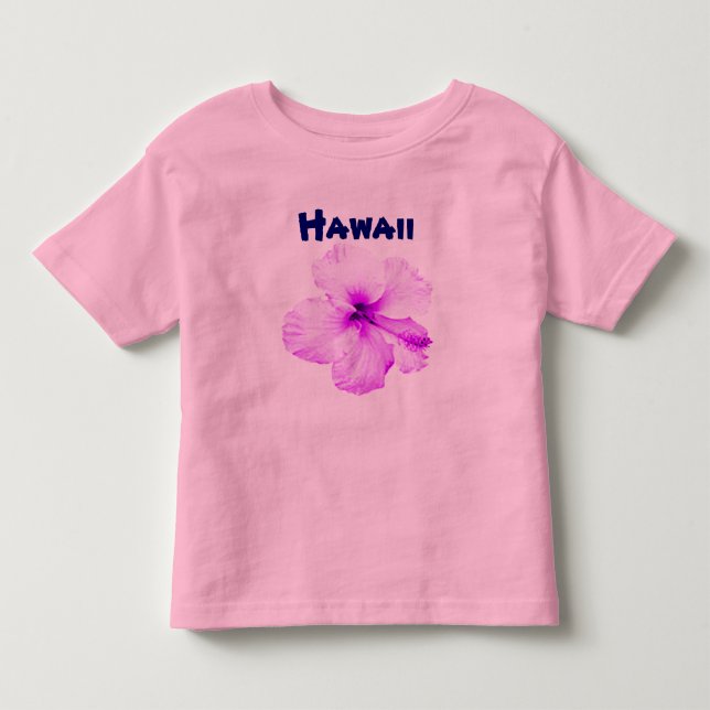 Hawaiianischer Hibiskus Blume Shirt (Vorderseite)