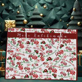 Hawaiianischer Hibiskus Mele Kalikimaka Geschenkta Große Geschenktüte