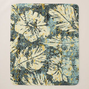 Hawaiianischer Hibiskus mit Stamm-Backgro Sherpadecke