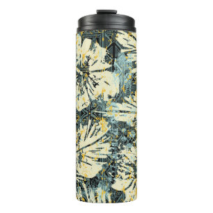 Hawaiianischer Hibiskus mit Stamm-Backgro Thermosbecher