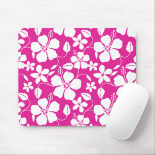 HAWAIIANISCHER HULA (HIBISKUS) HEISS PINK MOUSEPAD