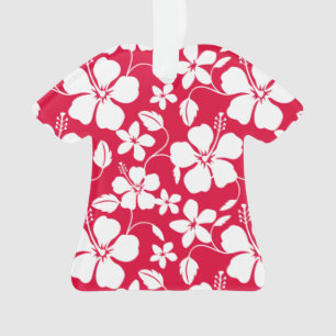 HAWAIIANISCHER HULA (HIBISKUS) ROT ORNAMENT