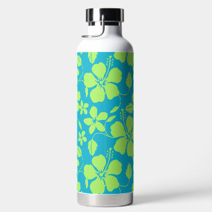 HAWAIIANISCHER HULA (HIBISKUS) TEAL LIME TRINKFLASCHE