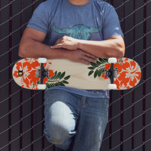 Hawaiianischer Inspirierter Hibiskus D Brand  Skateboard